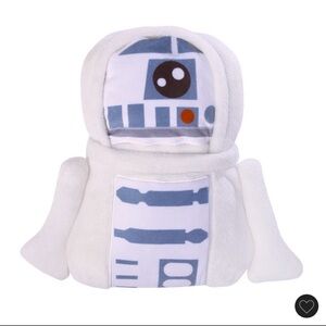 Star Wars White and Blue Droid Plush Blanket